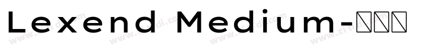 Lexend Medium字体转换